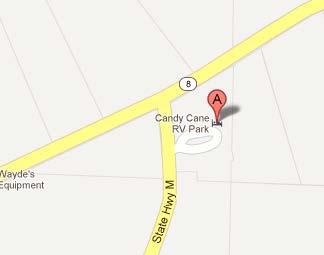 Steelville Candy Cane RV Park & Campground Park #1758 At Candy Cane RV Park & Campground, our goal is to provide you with friendly service at a place where you can relax and refresh yourself at a