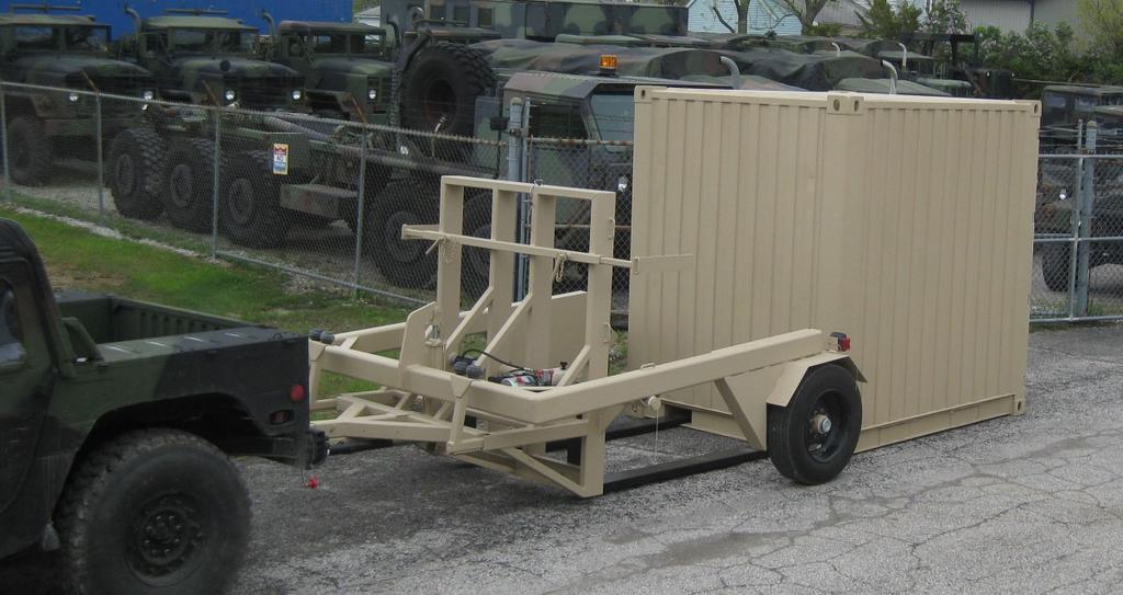When the GTP-1 is kept on the GTP-TR65L Trailer a step is included for accessing the GTP-1 Tower.