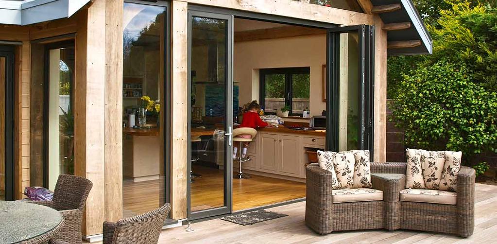 5 Bi-fold doors Bi-fold doors are the ideal way to open up your home and bring the outside in, whilst still keeping the elements out.