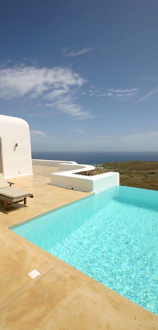 LOCATION Greece Mykonos, Lia MAIN HOUSE Complex Villa, Sea view 10-12 guests Suitable for children Suitable for the elderly Master bedroom with double bed King size, walking closet, private balcony