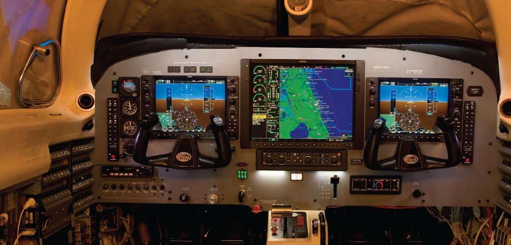 ENHANCED The flight deck of the Piper Matrix has been redesigned to keep you comfortable and alert.