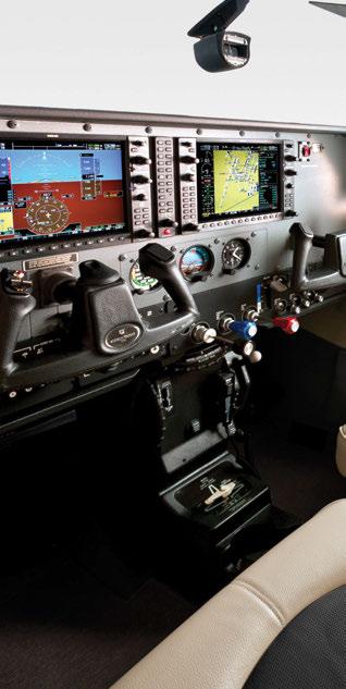 INTERIOR Comfort is a necessity for sustaining the vitality and readiness of a pilot over the course of a long flight.