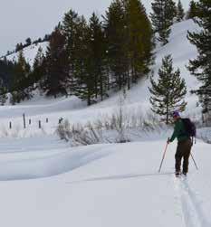 downhill skiing, snowshoeing and cross-country skiing. With National Forest surrounding the property, the trails are literally out the back door.
