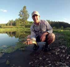Dry fly and streamer fishing is outstanding during the spring, summer and fall, and river access is abundant.