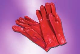 PVC gloves - knitted wrists 12 PAIRS poly palm