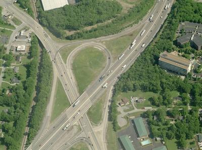 Rivergate Parkway at Mall Aerial view