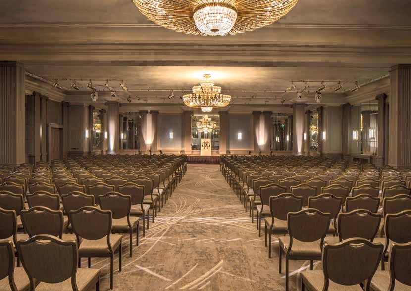 THE BALLROOM BALLROOM Embracing a glamorous and historic past with exquisite events from weddings to society and corporate occasions, the elegant Ballroom is naturally understated, refined and