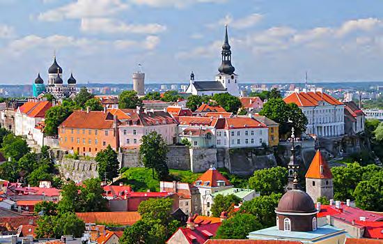 Day 8 Tallinn Today, meet your guide in the hotel lobby for a walking tour. First head to the Upper Old City, or Toompea Hill, the oldest part of Tallinn.