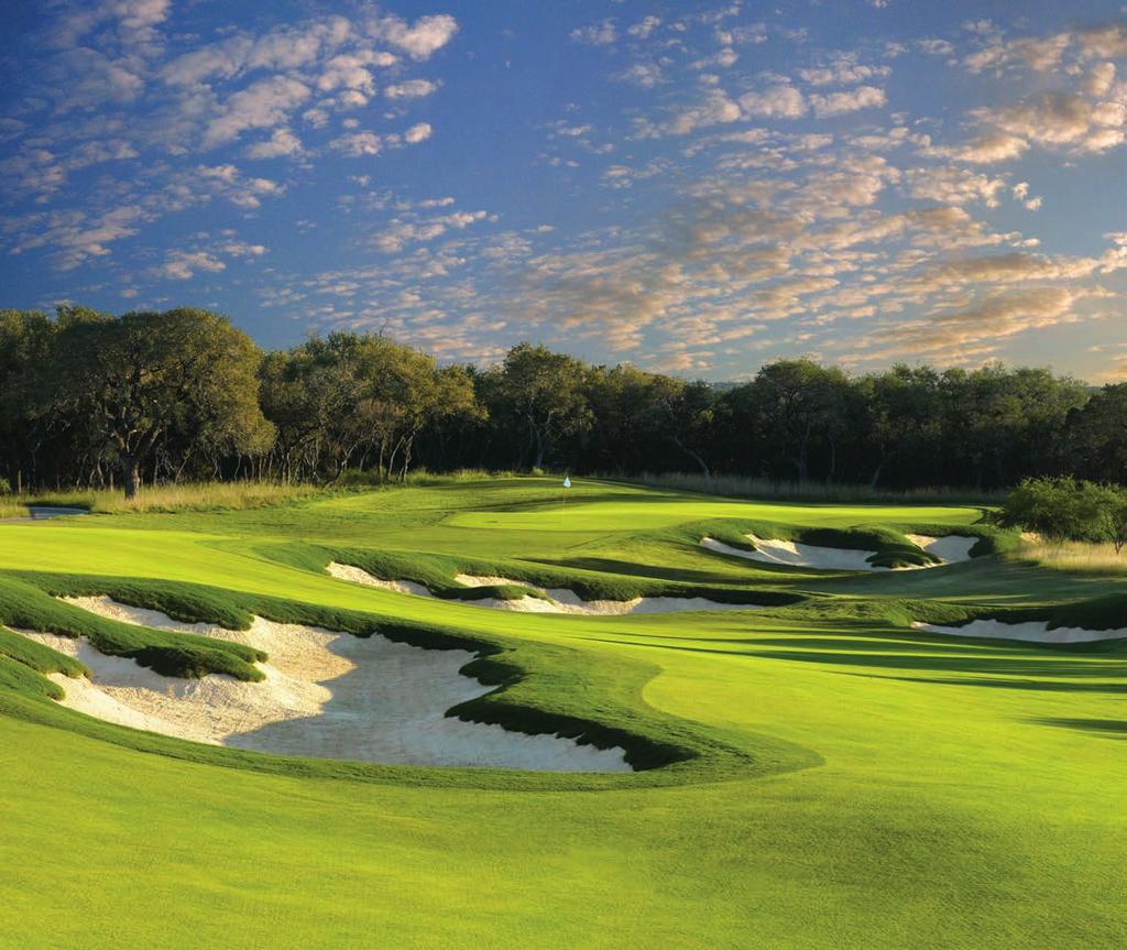 FIND ENRICHMENT ON THE FAIRWAY Designed to complement the grace and beauty of Texas Hill Country, TPC San Antonio is comprised of two 18-hole championship courses by golf icons Greg Norman and Pete