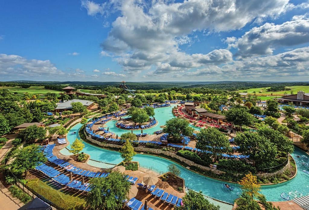 REFRESHMENT, EXPERTLY CRAFTED Designed to complement the grace and equal parts relaxation and exhilaration, the River Bluff Water Experience offers an abundance of aquatic attractions, made to be