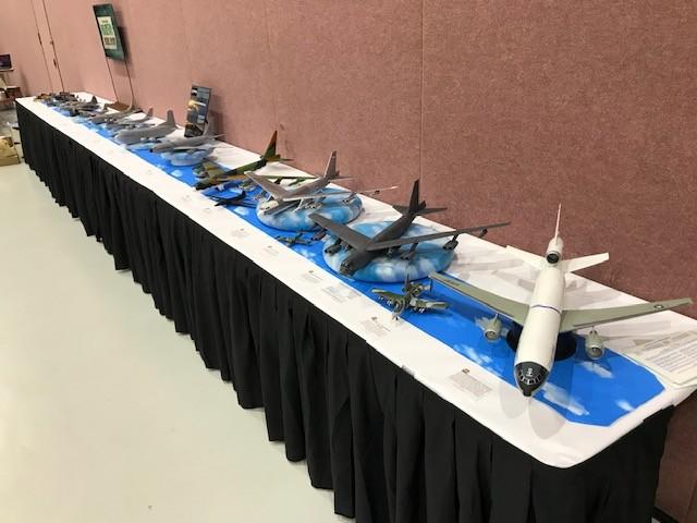 On display was a collection of 1/72nd scale bomber and tanker aircraft that had flown out of Barksdale AFB in Bossier City. These will all eventually be placed in the 8th Air Force Museum.