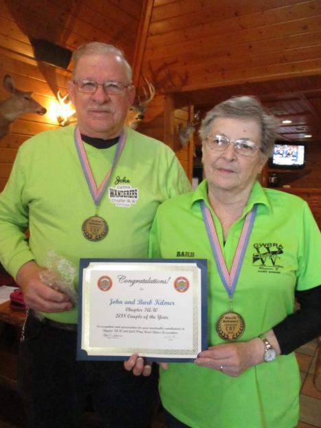 Chapter IA-W Chapter Couple of the Year John & Barb Kilmer Congratulations!!! To a Great couple who love to ride and participate.