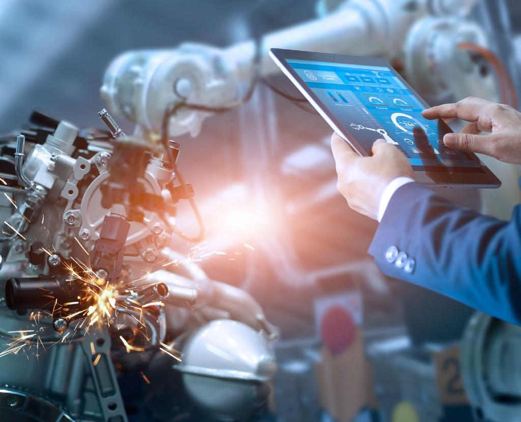 FUTURE GROWTH DIGITAL TRANSFORMATION From production lines to service delivery, every aspect of the manufacturing process is being enhanced by digital transformation.