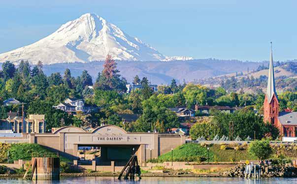 COLUMBIA & SNAKE RIVERS JOURNEY: HARVESTS, HISTORY & LANDSCAPES ITINERARY: 7 DAYS/6 NIGHTS NATIONAL GEOGRAPHIC QUEST The Dalles, Oregon and Mount Hood.