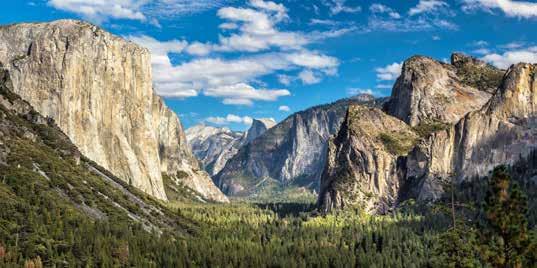 Yosemite National Park Spend a day among some of the most beautiful vistas in California. Ride the Yosemite Valley Tram, an open-air sightseeing experience led by a Park Ranger.