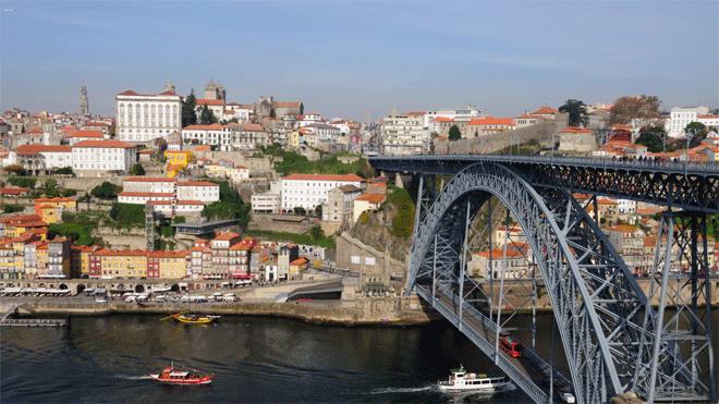 Photo: View from Serra do Pilar, Porto by Rui Rebelo Highlights - Starting point: São Bento Train Station In the old downtown, São Bento Train Station is the point of arrival by train and a key