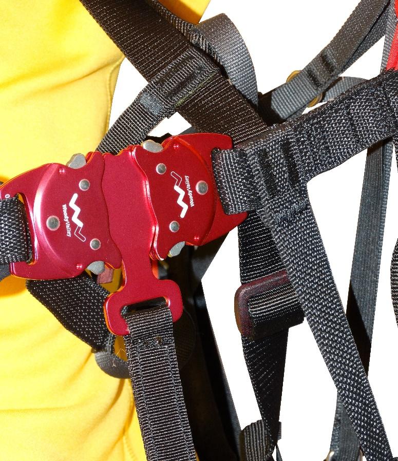 2.2.6 - Stabilizer This small but important adjustment makes it possible to stabilize the harness when you exert pressure on the speed-bar, preventing excessive tilt of the back.