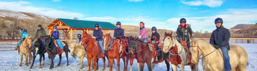 WINTER HORSEBACK Winter Horseback Skijoring Wagon Ride Horse Whispering Class $100/PP $100-$150/PP $300/Group $50/PP This Trail Ride is one of a kind and will take you to the top of the ranch looking