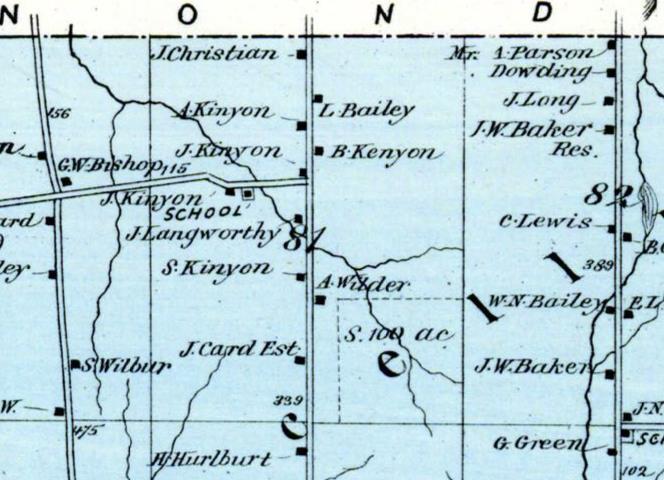 Lot 81, town of Otisco, Onondaga County. Source: Onondaga County 1874, New York, Published by Walker Bros. & Co. in 1874. 1892 NY Onondaga Syracuse WD10 ED02 John B.