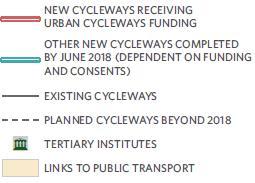 The Urban Cycleways Fund will accelerate the programme and help to deliver safe facilities in the city centre, key corridors to the east and west.