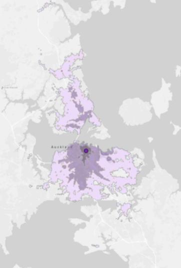 City Centre when compared to vehicle access from throughout Auckland. Figure 3.