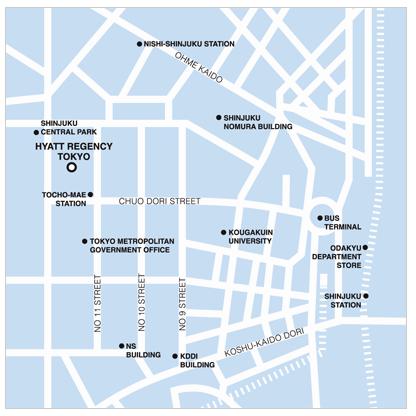 Map & Directions Hyatt Regency Tokyo http://tokyo.regency.hyatt.