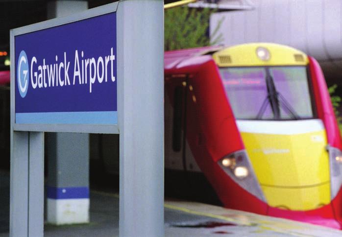 Travelling to and from the airport One of Gatwick s most important strategic features is its position astride the London to Brighton main line and GATCOM is determined to do all it can to ensure that
