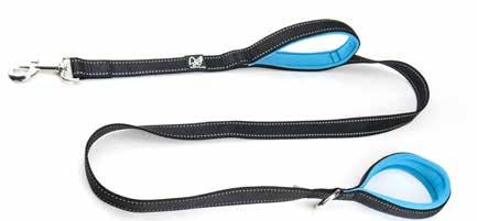Double handle leash Extra soft neoprene-padded