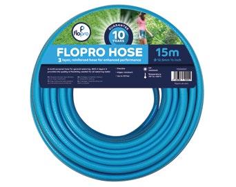 70300001 FLOPRO HOSE 15M 3 layer, reinforced hose, for enhanced performance Flexible V resistant Algae resistant Pressure: up to bar Temperature range: -10/+50 C 70300006 FLOPRO HOSE 30M 3