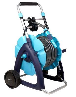 guarantee hose only Cart features Adjustable comfort grip handle Designed to ensure the hose does not twist or kink when winding Easy rewind handle Hose guide to allow the hose to be evenly and