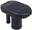 No deck plate key or ground wire required. Flip top cap. Order No Mfg No Marked List 750319 1319DPGBLK GAS $29.78 Perko Locking 1-1/2 Fuel Fill Insert Black polymer with zinc alloy lock cylinder.