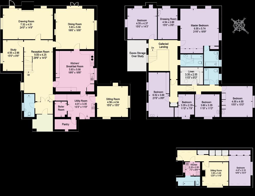 m (4532 sq.ft) Cottages: 47 sq.m (506 sq.
