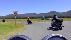 cruising through the bends & crisp country air to Wollombi for morning tea.