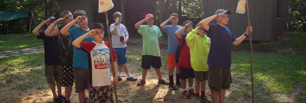 CAMP PROGRAM + SPECIALTY PROGRAMS YOUNGER SCOUTS Fundamental Requirements of Good Scouting (FROGS) The FROGS program is designed for Scouts who have just joined a troop and need to work on their rank