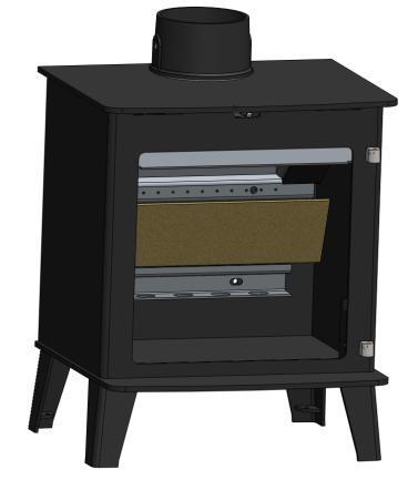 Rear Brick To assemble the stove, simply reverse the above