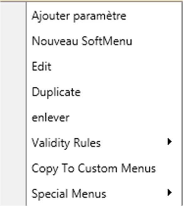 Si Vous faite un clic droit sur votre répertoire le menu suivant s affiche Permet d ajouter des paramètres dans le menu Permet d ajouter des