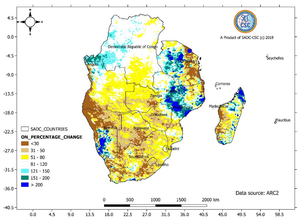 REVIEW OF THE CURRENT SEASON (OCTOBER AND NOVEMBER 2018) Four climate driver patterns significant for SADC behaviour were active since the beginning of the rainy season: 1.