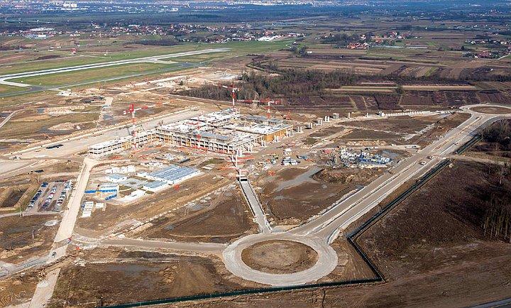 of a new passenger terminal is 4 months ahead of