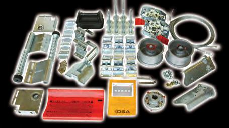 required Spring break device supplied as standard Drums, end bearing plates, centre bearing plates, PVC spring fillers