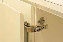 Free Swing & Soft-close Easy Installation Designed for standard system mounting, with snap-on hinge.