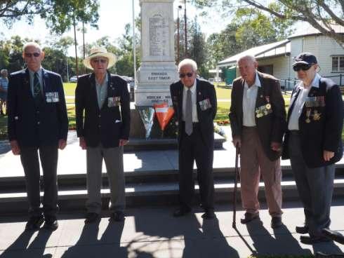 27th July 2018 Freedom Park Cenotaph Korea War Veterans L-R: Bill Boswell, Bernie