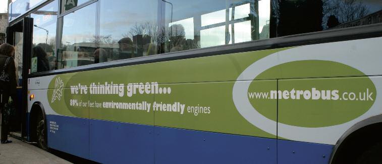4 Metrobus Corporate Responsibility Report 2009 Improving our environmental performance Transport now accounts for one third of UK greenhouse gas emissions.