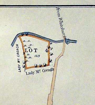 Lot 2 (no.33 & edged yellow on the plan) was 'a piece of accommodation pasture' near Bransbury Common known as WEST MOOR, containing 4a. 0r. 0p.