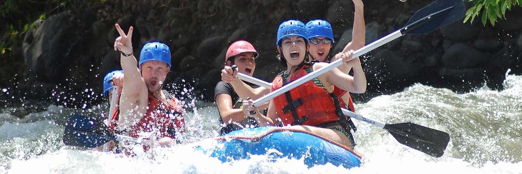 Rafting Class II-III 9 Duration: Full Day Includes: Transportation, professional bilingual guides, snacks, water, and lunch.