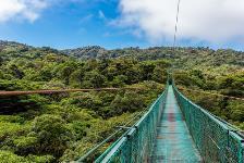 There are 15 bridges in total, 6 of which are hanging (will move under foot) from many of them you will get wonderful views of the volcano and Lake Arenal.