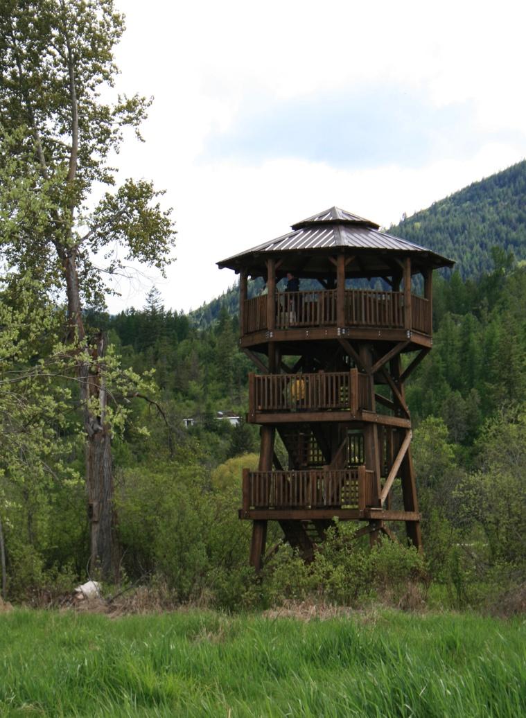 Built in the late 60 s, this timber-framed roof covered tower has been a CVWMA landmark for decades.