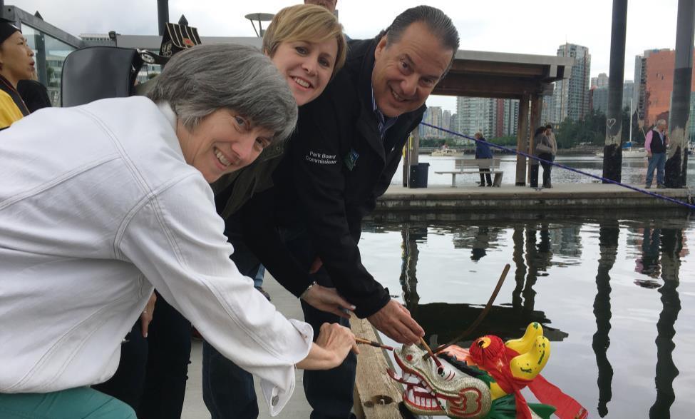 June 10: Dragon Boat Pre-Festival Ceremony Creekside Community Centre Commissioners participated in