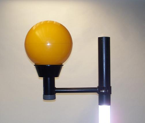 76 76 76 Tube Height 150 150 150 Courtesy Sheild & Halo Panel The Halo Panel helps to highlight the Belisha Beacon to oncoming traffic and The Courtesy Sheild