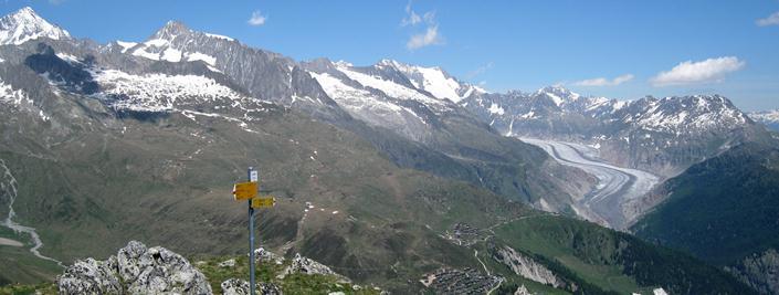 The majestic Aletsch region: from Belalp to Bettmeralp Saturday 17 to Monday 19 September 2016 A long weekend of hiking in the stunning scenery surrounding the largest glacier in the Alps.