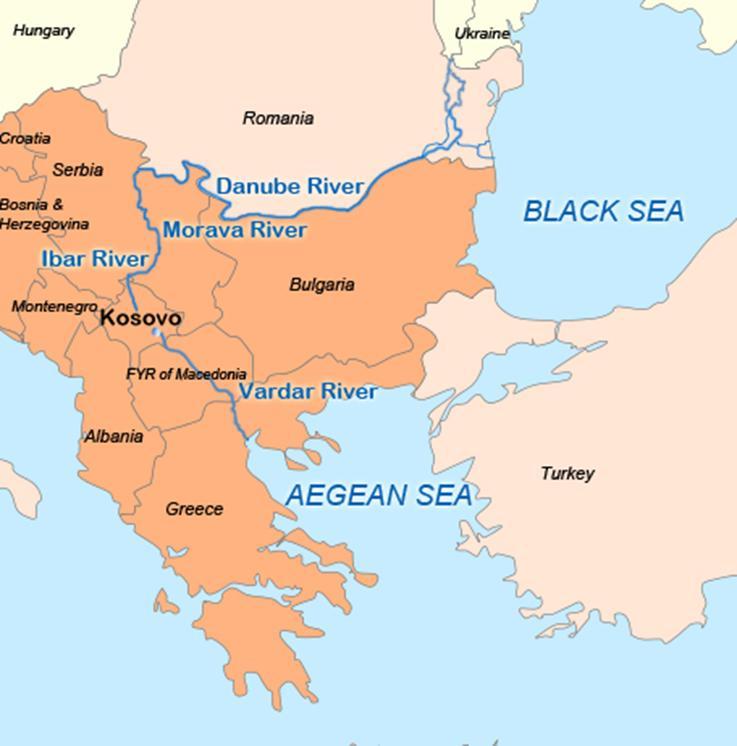 Navigable route via the rivers Morava and Vardar/Axios Plans to create a navigable corridor of canals linking the Danube River with Thessaloniki the project was discussed at the Greek-Serbian High